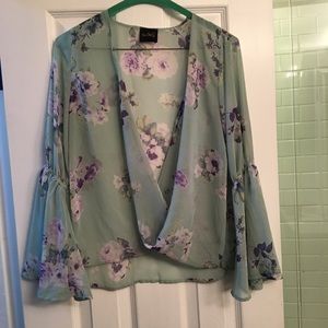 Audrey lightweight floral blouse